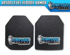 AR500 Level 3 III Body Armor Plates Pair – Curved 8×10 Swim/Sapi