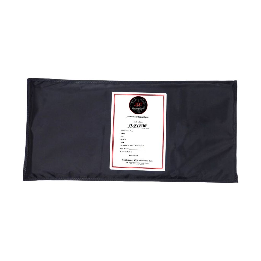 6×13 Level IIIA Aramid Cummerbund Body Armor Insert 3A Jacobs Quality Tactical