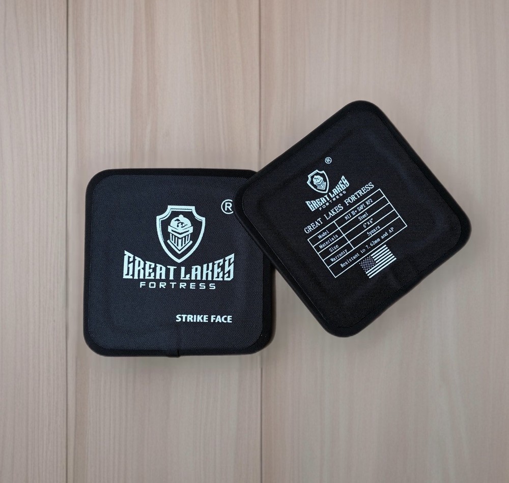 Tactical Level III+ AR600 Steel Body Armor Pair 6×6 Curved Side Plates Rf2 M855