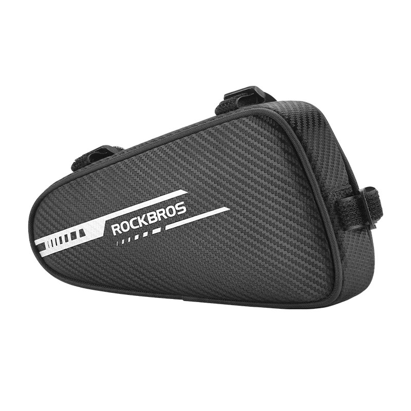 1.2Lbicycle Bag Side Pockets Twill Toxturotube Triangle Bag Ride without Touch L