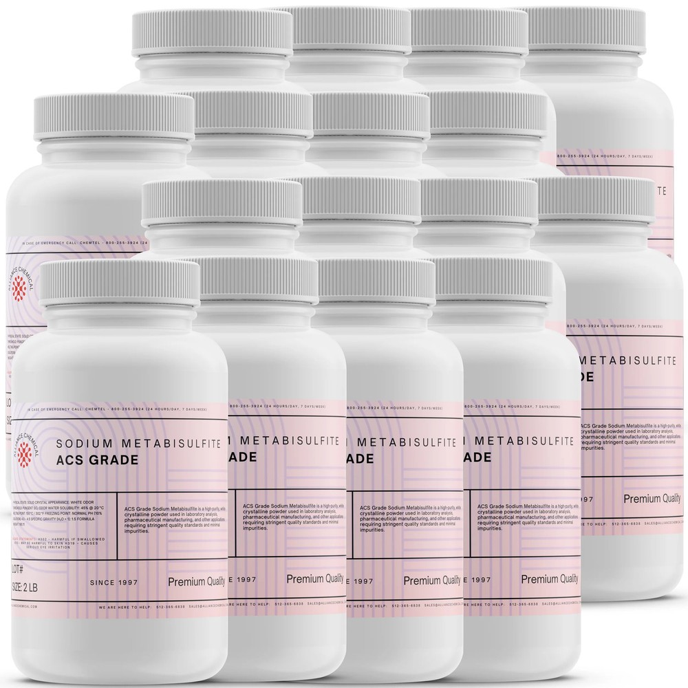 Sodium Metabisulfite – ACS Grade – 16 Pack (32 lbs.)