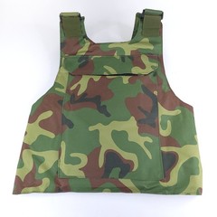 Tactical Vest Plate Carrier Adult One Size Adjustable Woodland Camo
