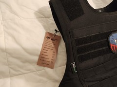 Flash Force Tactical MOLLE Vest YN-002 Black Adjustable Waist 31″-49″