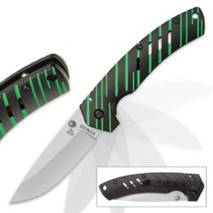 Bush master Green Venom Spring Assisted Tactical Folding Combat Knife UC3189