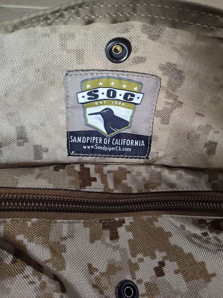Sandpiper of California Tactical Gear Bag Troop Duffle Desert Digital Camo XL