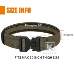 KRYDEX Tactical Thigh Strap Elastic Band Quick Release Magnetic T-Buckle