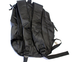 15″ X 11″ X 4″ BACKPACK ALL BLACK WITH “NRA” INSCRIPTION SEWN EMBROIDERED