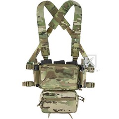 KRYDEX Tactical D3CRM Chest Rig 5.56 / 7.62 Rifle Pistol Magazine Pouch Placard