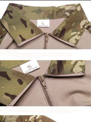 Tactical Combat Shirt Men Army Military Camo Long Sleeve Airsoft Hunting