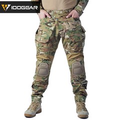 IDOGEAR G3 Combat Pants w/ Knee Pads Tactical Pants BDU Trousers Multi-camo
