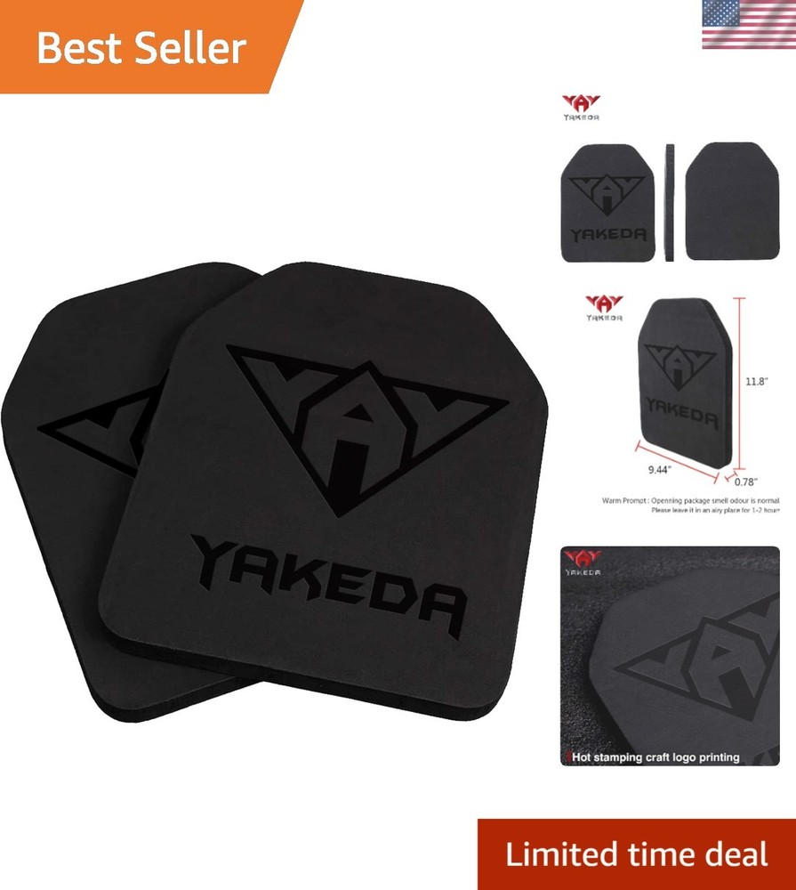 10×12 Inch Black EVA Foam Tactical Vest Inserts for Airsoft & Cosplay – 2 Count