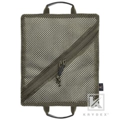 KRYDEX 2pcs Tactical Mesh Pouch Set Modular Storage Organizer Pockets Green