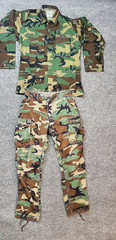 Mens Tactical Combat Shirt Pants Suit Military Army BDU Uniform SWAT Camouflage