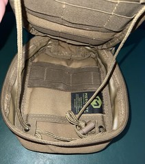 Mercury Tactical Gear MOLLE Utility Pouch,Coyote Brown,7”x5”x2”,Great Used Cond