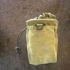 Green Tactical MOLLE Nylon Pouch Drawstring Closure Mesh Pocket Utility