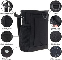Tactical Molle Dump Pouch Drawstring Magazine Utility Pouch Folding Waist Bag