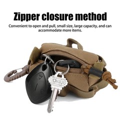 Tactical Molle Compact EDC Pouch Utility Zipper Organizer Mini Coin Purse Wallet