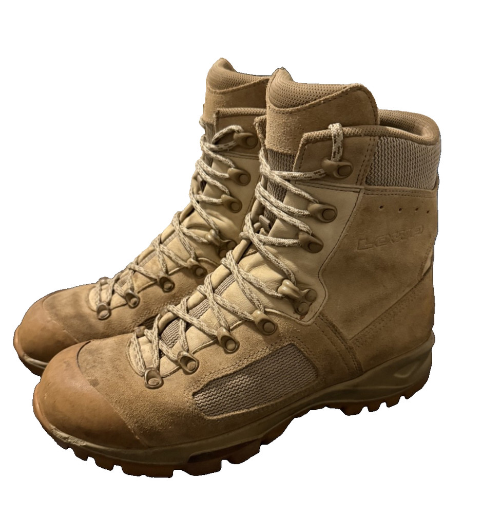 Lowa Elite Desert Tactical Combat Boots Mens 10.5 Coyote Tan Made In Germany