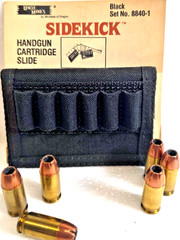 Uncle Mikes Cordura Handgun Black Belt Cartridge 6 Cartridges 8840-1 OEM NOS NEW