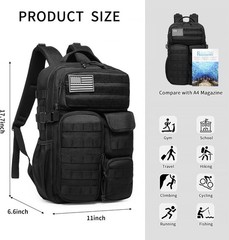 Tactical Backpack – Military waterproof backpack with multiple pockets and ta…