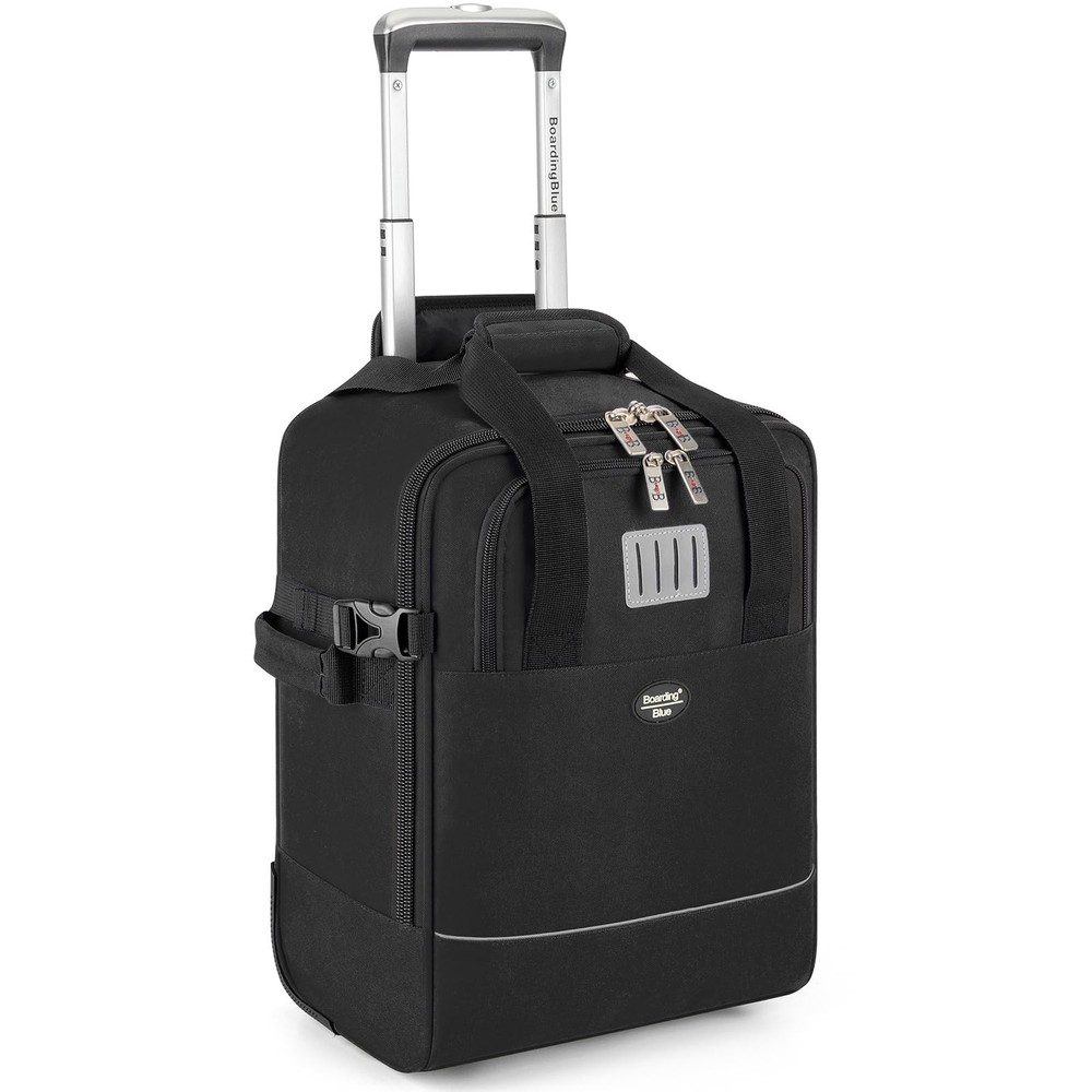Boardingblue 17x13x8 Inches JetBlue Airlines Rolling Inches, Black