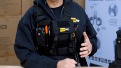 ROBOCUP Radio Chest Harness Vest Adjustable Gear with Pouch, D-Ring, Reflective