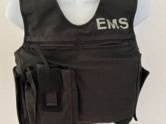 SECOND CHANCE WMN Clean Tactical Armor Carrier Side Open XXS EMS Reflexive Blck