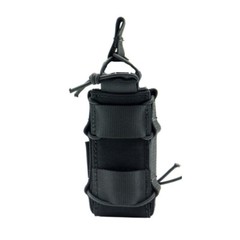 Tactical Molle 9mm Magazine Pouch Pistol Single Mag Bag Flashlight Holder Pouch
