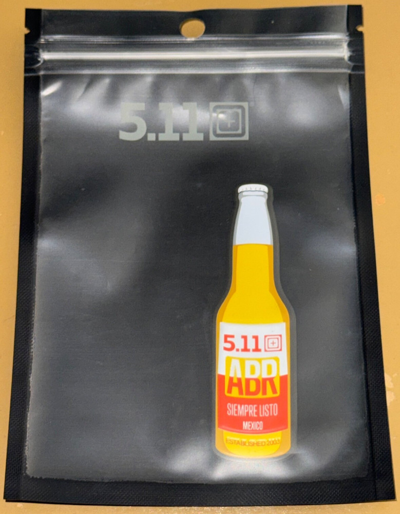 5.11 Tactical Mexico Exclusive Mexican Beer Bottle Always Thirsty Patch Rare