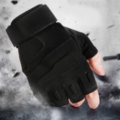Fingerless Gloves Tactical Airsoft Shooting Protective Half Finger Hunting Glove