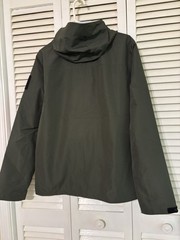 BAERSkin Men’s Tactical Hooded Waterproof Jacket Green Solid Polyester S
