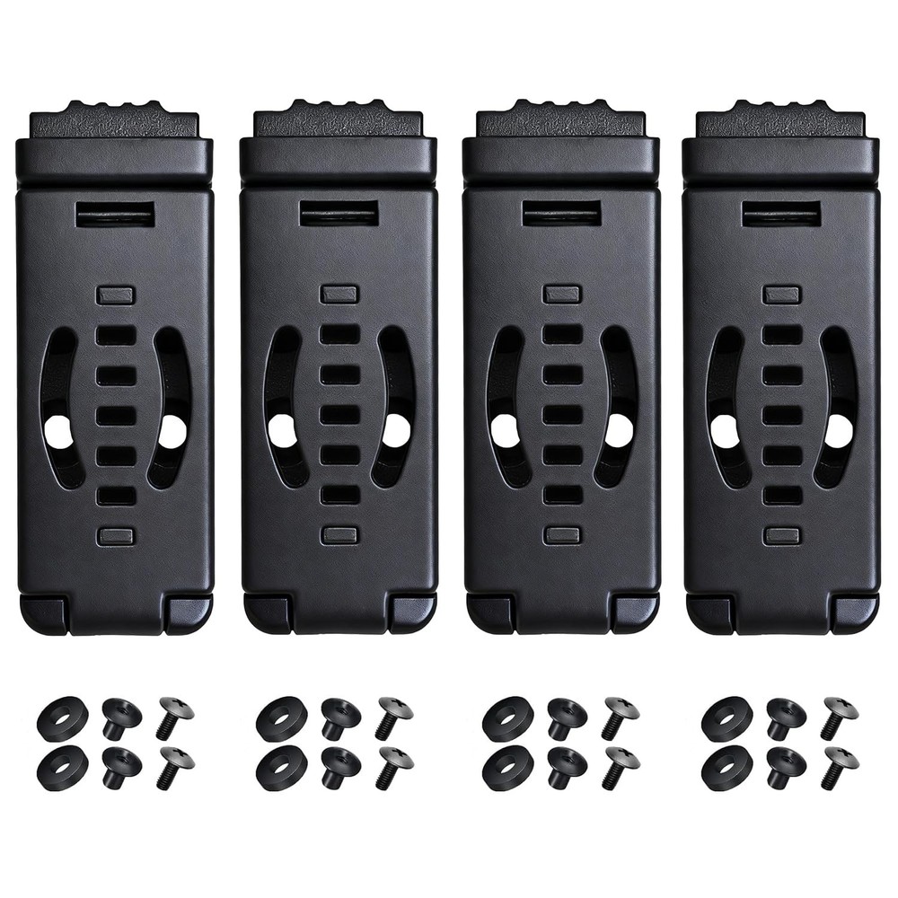 4-Pack Knife Belt Clip Holster Tactical Belt Buckle Kydex Belt Clip Universal
