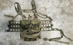 Aptum Micro X AK in A-TACS IX w/A4 Sidewings & Mini T-Bag Pouch BCS Chest Rig
