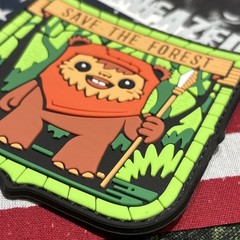 Ewalk Save The Forest Morale Hook Back Patch High Quality 3d XL PVC 3.25×3.25”