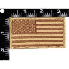 American Flag Patch – Subdued Desert Sand Tan – Sew-On Tactical Patch
