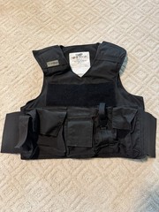 Point Blank Tactical Body Armor Carrier | Black Outer Vest (Size 4251)