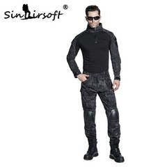 Tactical Military Combat Uniform Suit Pant G3 Airsoft GEN3 Multi-Camo BDU TYP