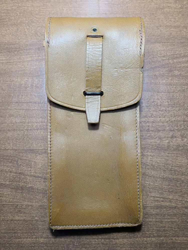 Vintage 1961 Leather Belt Pouch Stamped Le Mans