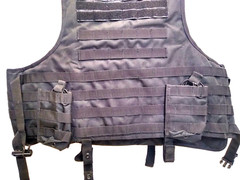 Unbranded Military Style Tactical Vest Combat Assault Plate Carrier Black