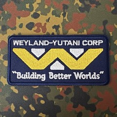 WEYLAND-YUTANI Embroidered Iron-On/Sew-On Patch ALIENS PROMETHEUS XENOMORPH