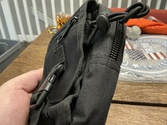 Black Tactical MOLLE Gear Bag Nylon Small with Zip Buckle Closure
