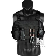 KRYDEX Chest Front Bag Chest Recon Bag MOLLE Pack Large Capacity Ranger Green