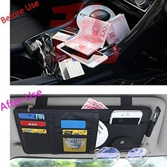 2 Packs Car Sun Visor Multi-Pocket Organizer for SUV & Truck, Auto Visor