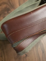 BOYT Green Canvas/ Leather Hunting Shotgun Skeet Shooting Shell Ammo Pouch Bag