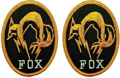 Metal Gear Solid Fox Hound PS4 Special Forces Patch | 2PC HOOK BACKING 3.5″x2.5″
