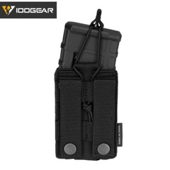IDOGEAR Tactical 9mm 5.56 Magazine Pouch Kangaroo Mag Carrier MOLLE Open Top