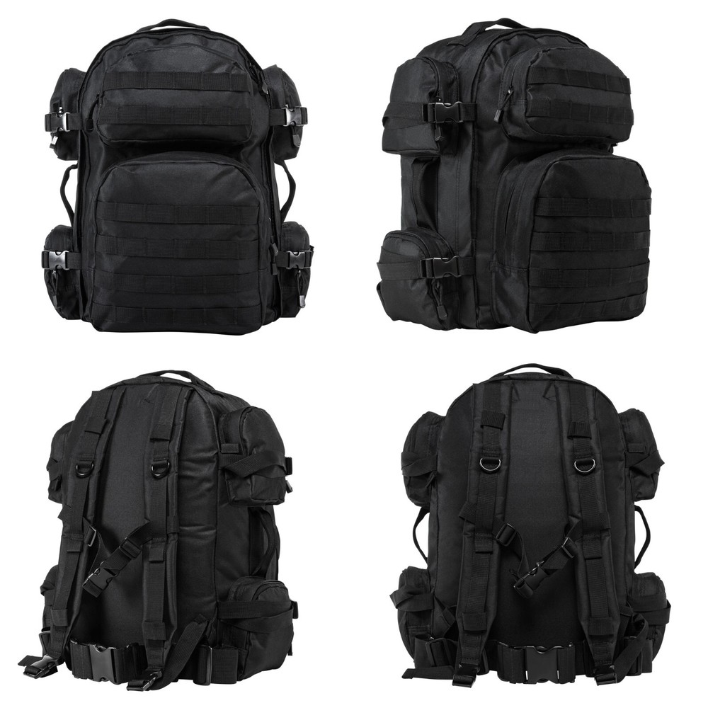 NcSTAR VISM Heavy Duty PALS Utility Camping Hiking 2 DAY Tactical Backpack Black