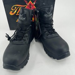 NEW Thorogood Tactical Boots UNISEX Black 6″ Leather Lace Up Safety Toe M 8 W 10