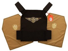 Ultra-Lightweight Concealable Armored Vest +Two 11″x14″ Flexible Panels Level 3A