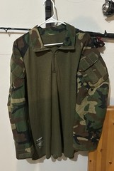 Crye DRIFIRE G3 FR-S Combat Shirt Woodland Green Sleeves Men’s LG Regular